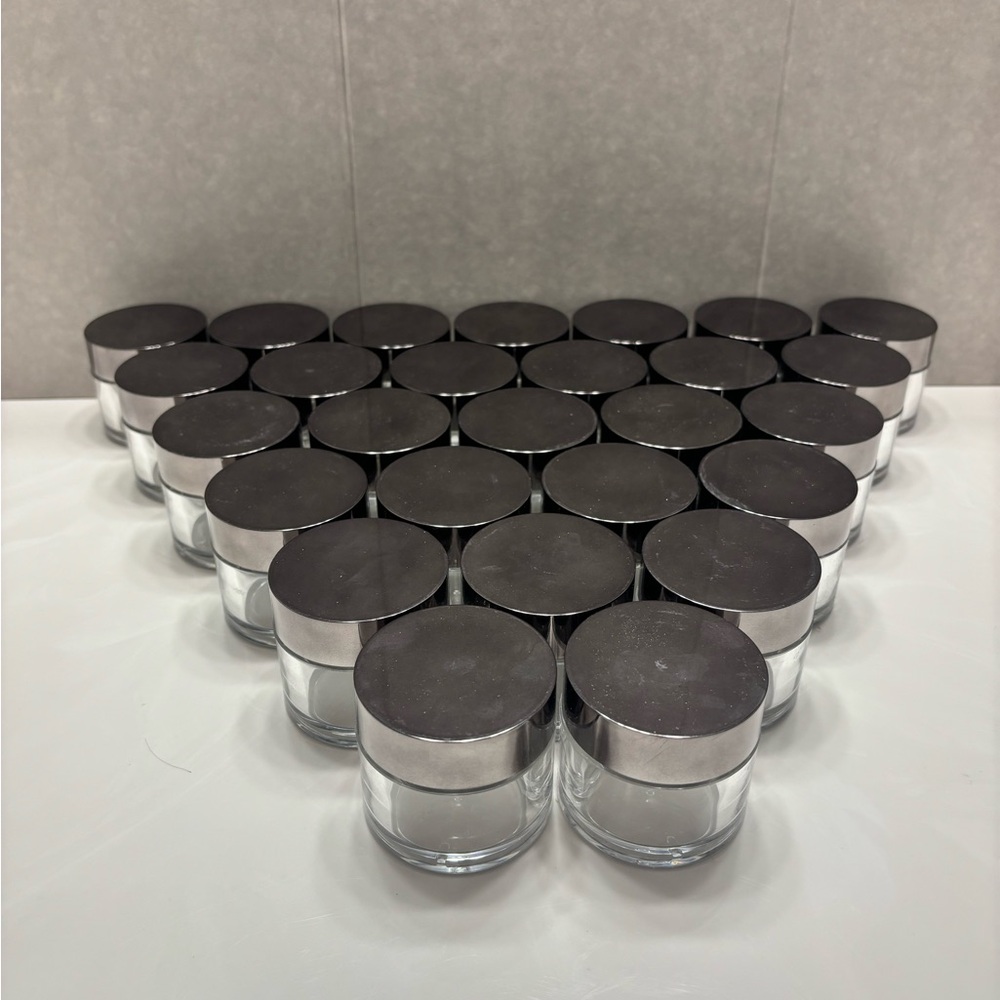 Set of Jars with Silver Lids